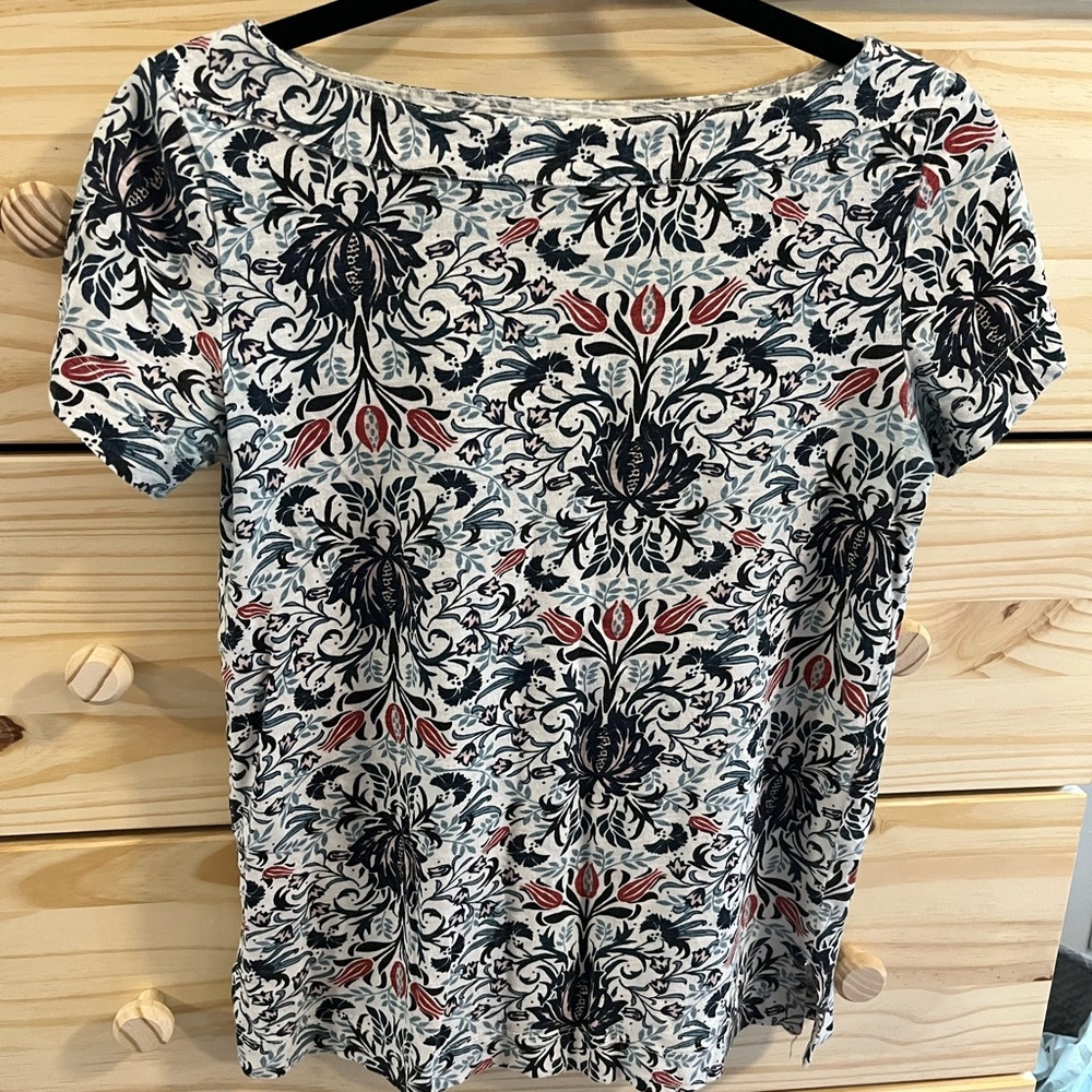 LOFT Boatneck Printed Tee